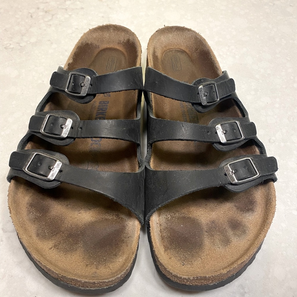 Birkenstock Florida Soft Footbed Sandals (Navy-40)